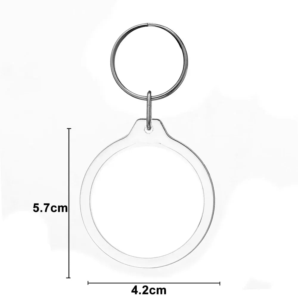 Porte-clés | Étui transparent circulaire | Sivalc Style 06 / 5PCS