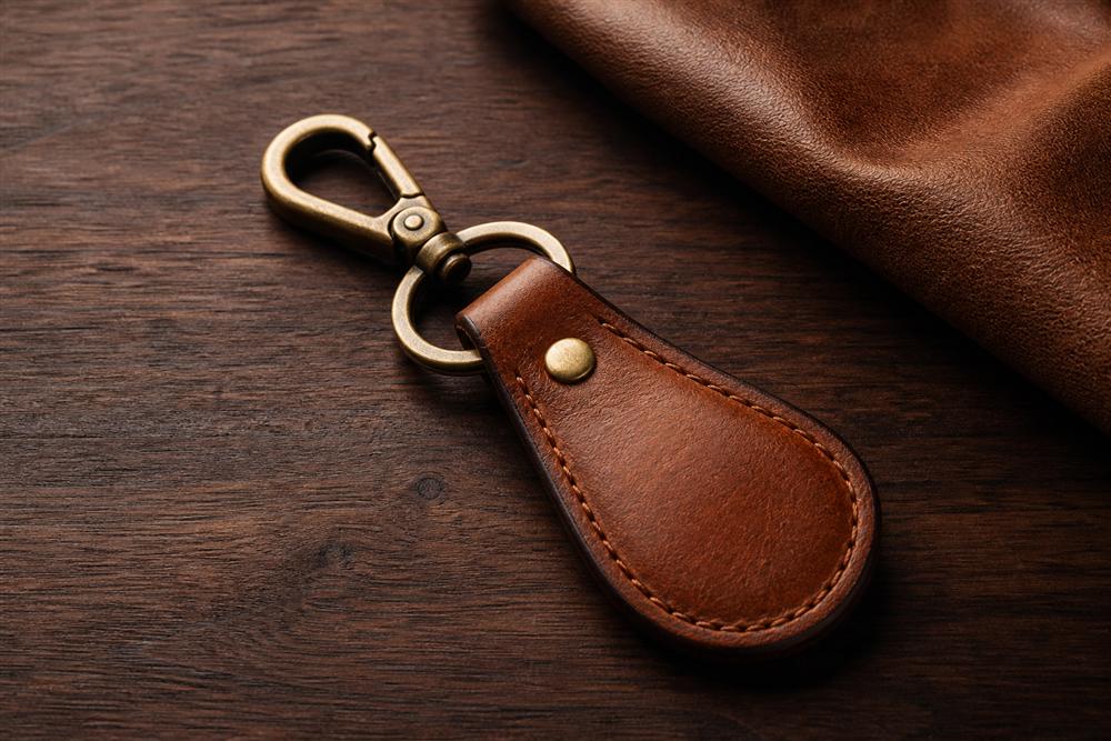 Porte-clés cuir marron sur bois – guide 2026 Sivalc