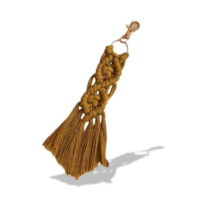 Porte-clés | Accessoire en tissu macramé | Sivalc Kaki