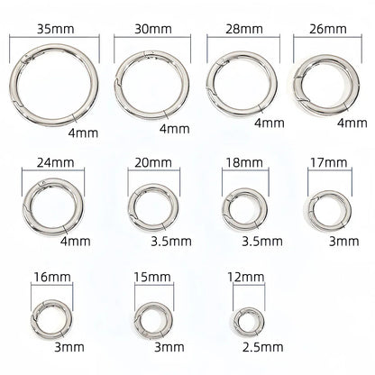Porte-clés | Anneau à ressort | Sivalc 316 Stainless steel / 3.5 x 18mm
