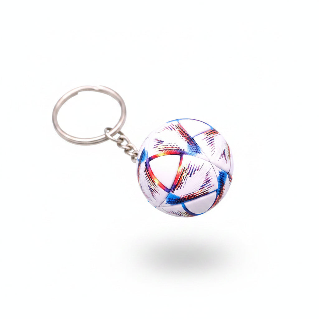 Porte-clÃ©s | Ballon de football Coupe du monde FIFA 2022 (Qatar) - Al Rihla (multicolore vif) | Sivalc