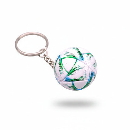 Porte-clÃ©s | Ballon de football Coupe du monde FIFA 2022 (Qatar) - Al Rihla (vert & bleu) | Sivalc