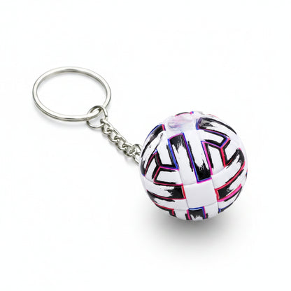 Porte-clÃ©s | Ballon de football Euro 2020 - Uniforia (accent rouge) | Sivalc