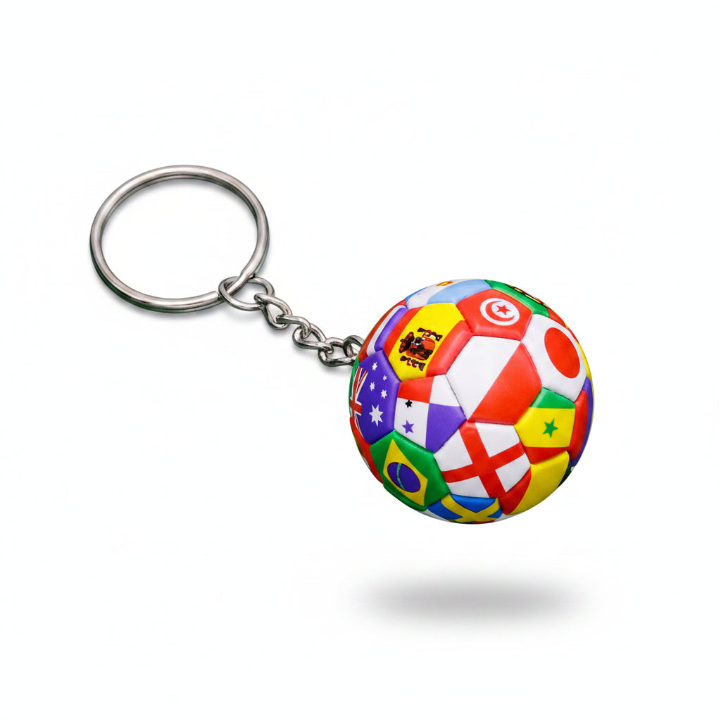 Porte-clÃ©s | Ballon de football Coupe du monde FIFA - ballon drapeaux (équipes qualifiées) | Sivalc