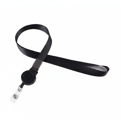 Porte-clés | Bobine rétractable & lanière | Sivalc black