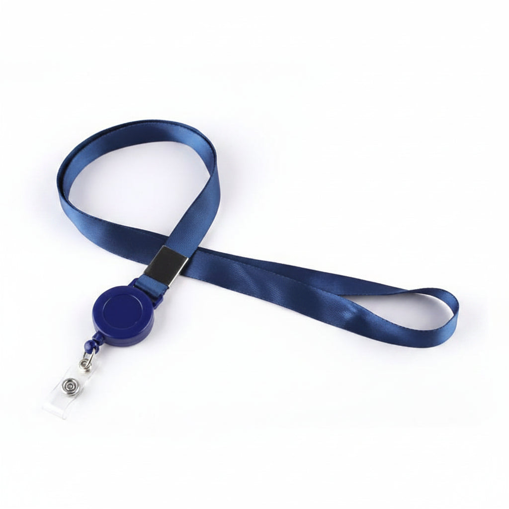 Porte-clés | Bobine rétractable & lanière | Sivalc dark blue