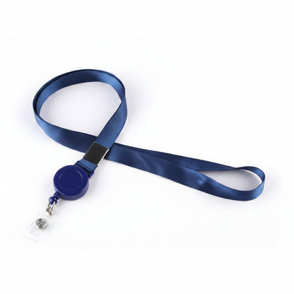Porte-clés | Bobine rétractable & lanière | Sivalc dark blue