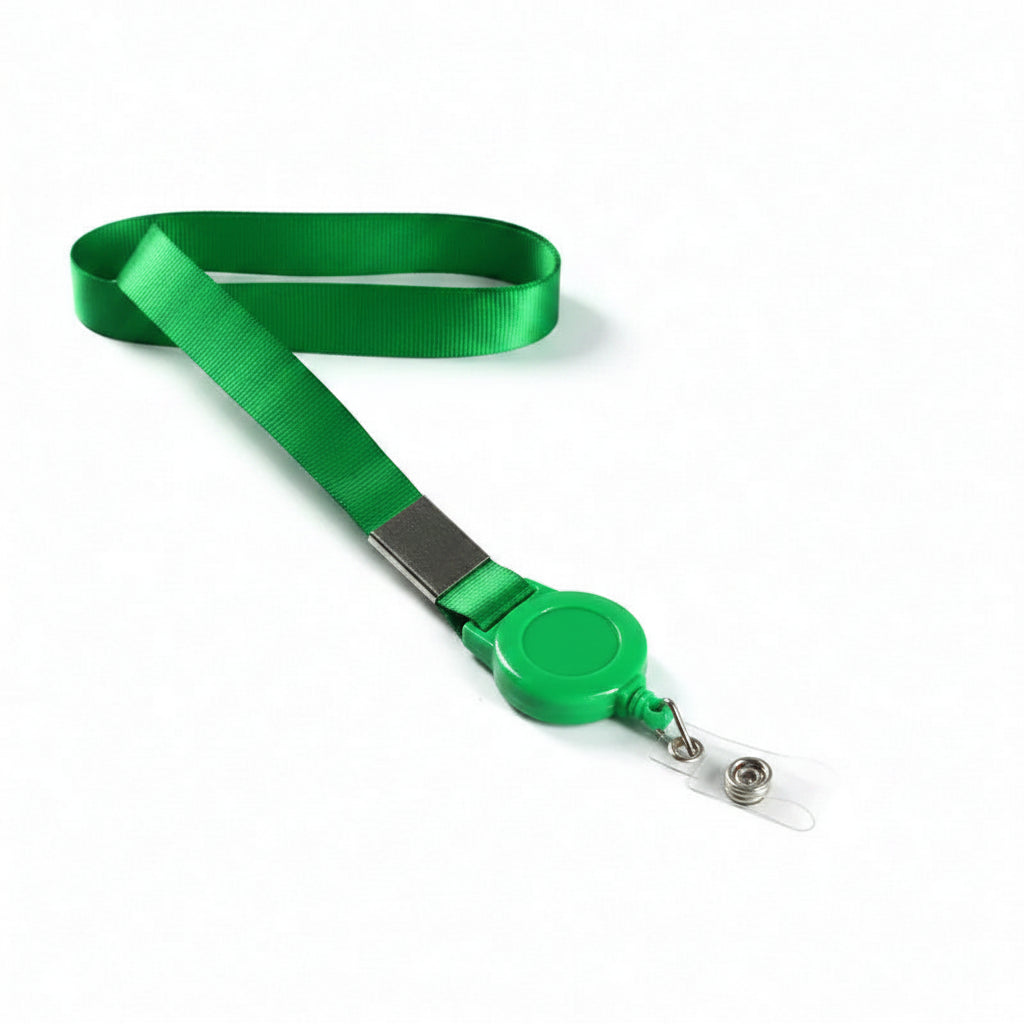 Porte-clés | Bobine rétractable & lanière | Sivalc green