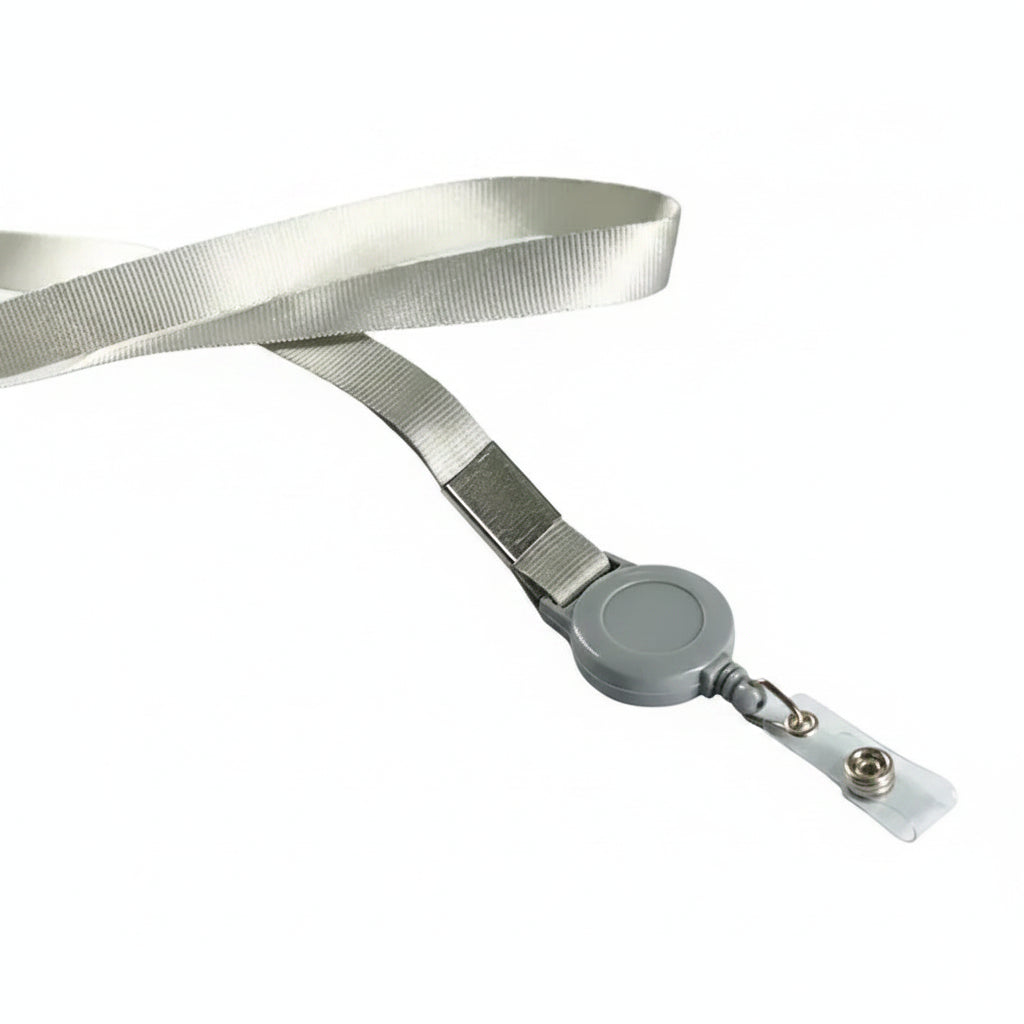Porte-clés | Bobine rétractable & lanière | Sivalc grey