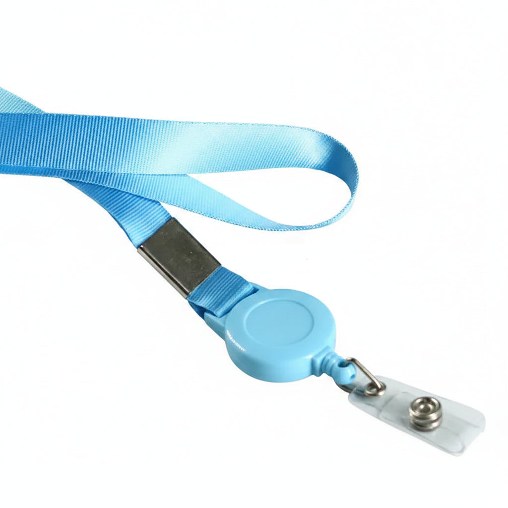 Porte-clés | Bobine rétractable & lanière | Sivalc light blue