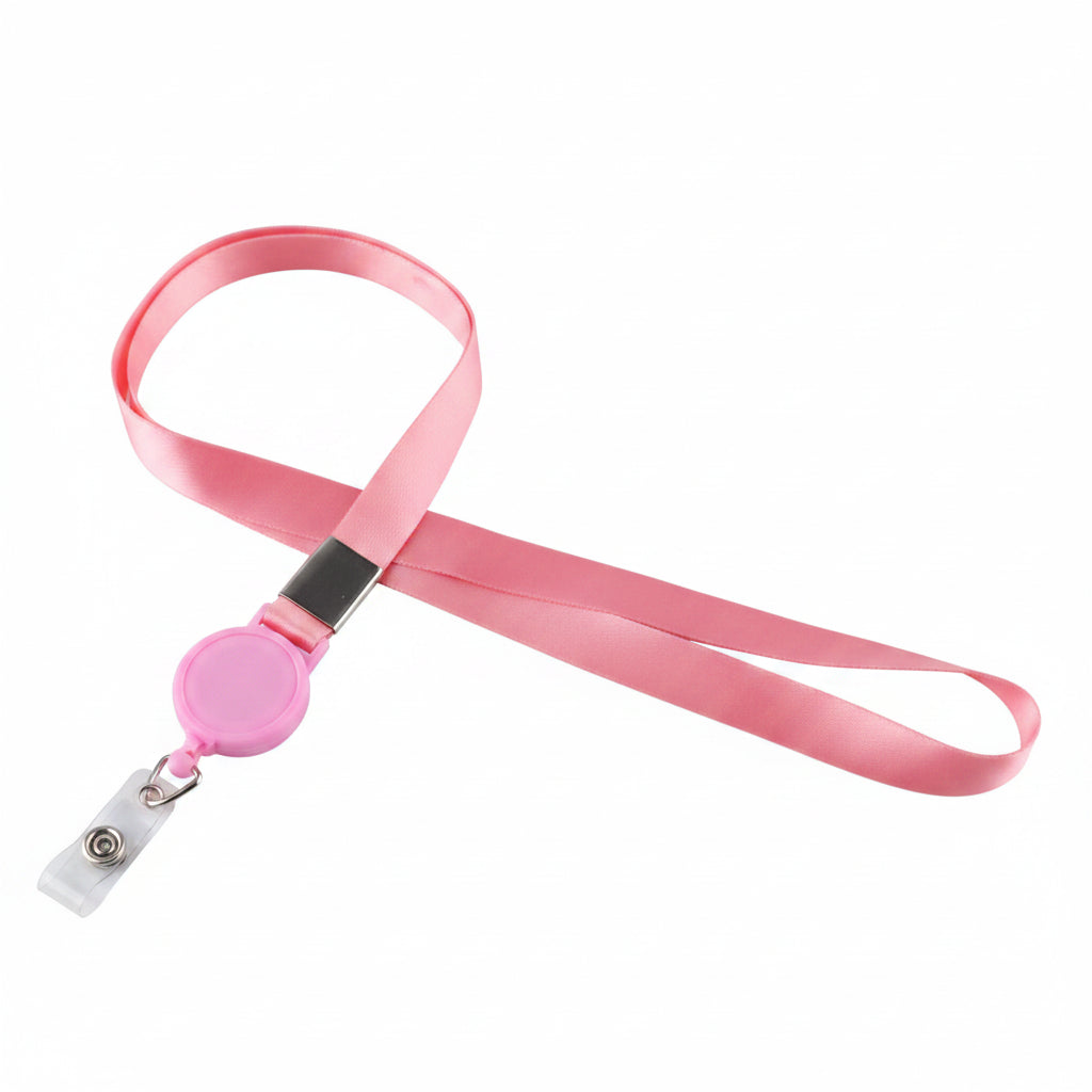 Porte-clés | Bobine rétractable & lanière | Sivalc pink