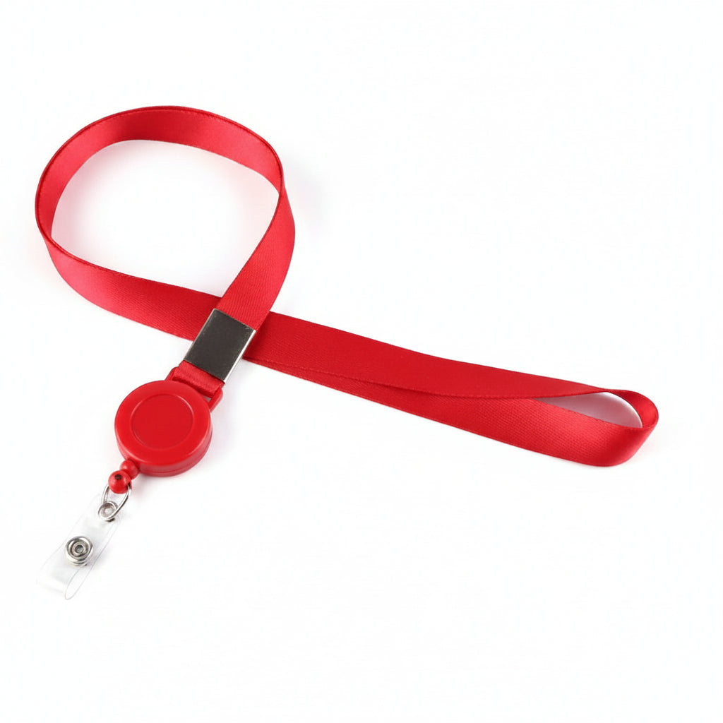 Porte-clés | Bobine rétractable & lanière | Sivalc red