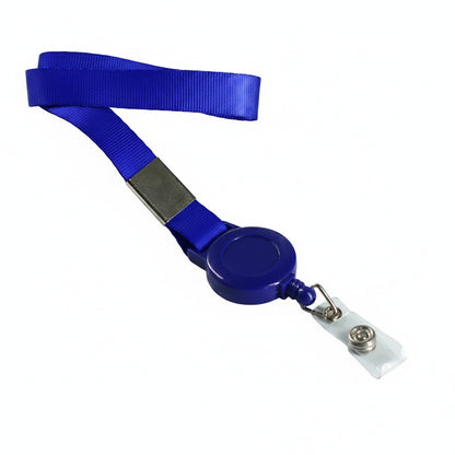 Porte-clés | Bobine rétractable & lanière | Sivalc royal blue