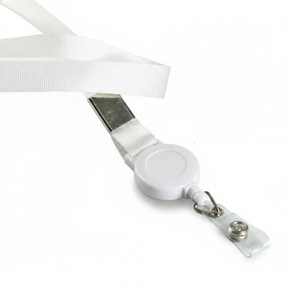 Porte-clés | Bobine rétractable & lanière | Sivalc white