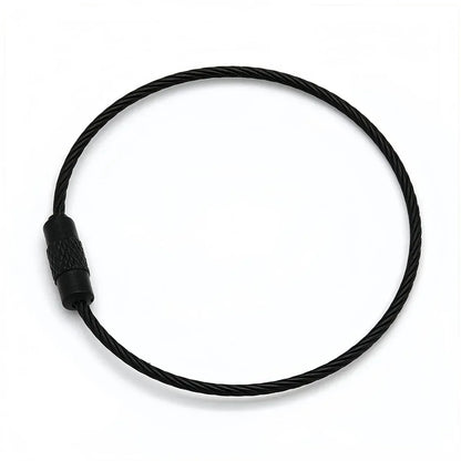 Porte-clés | Câble | Sivalc Black / 5pcs