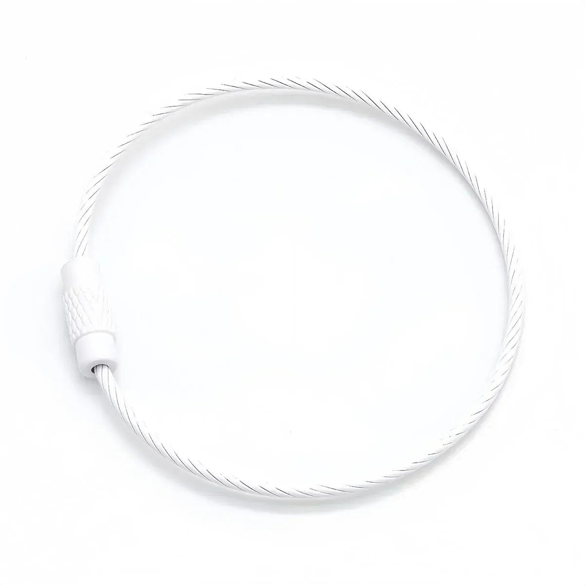 Porte-clés | Câble | Sivalc White / 5pcs