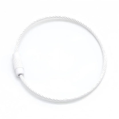 Porte-clés | Câble | Sivalc White / 5pcs