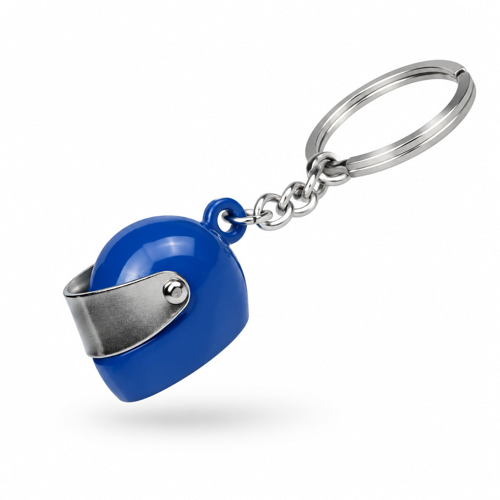 Porte-clés casque moto : utile au quotidien – Sivalc Bleu / 6 cm