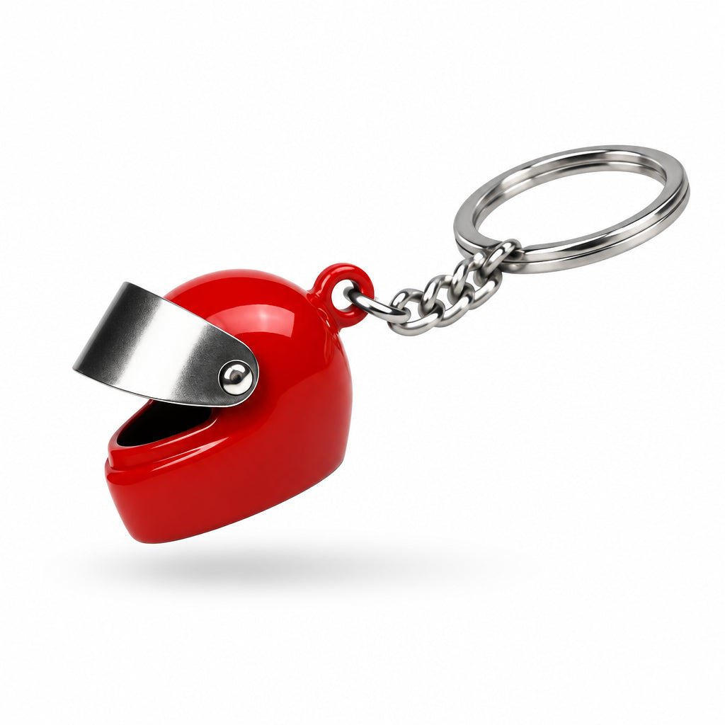 Porte-clés casque moto : utile au quotidien – Sivalc Rouge / 6 cm
