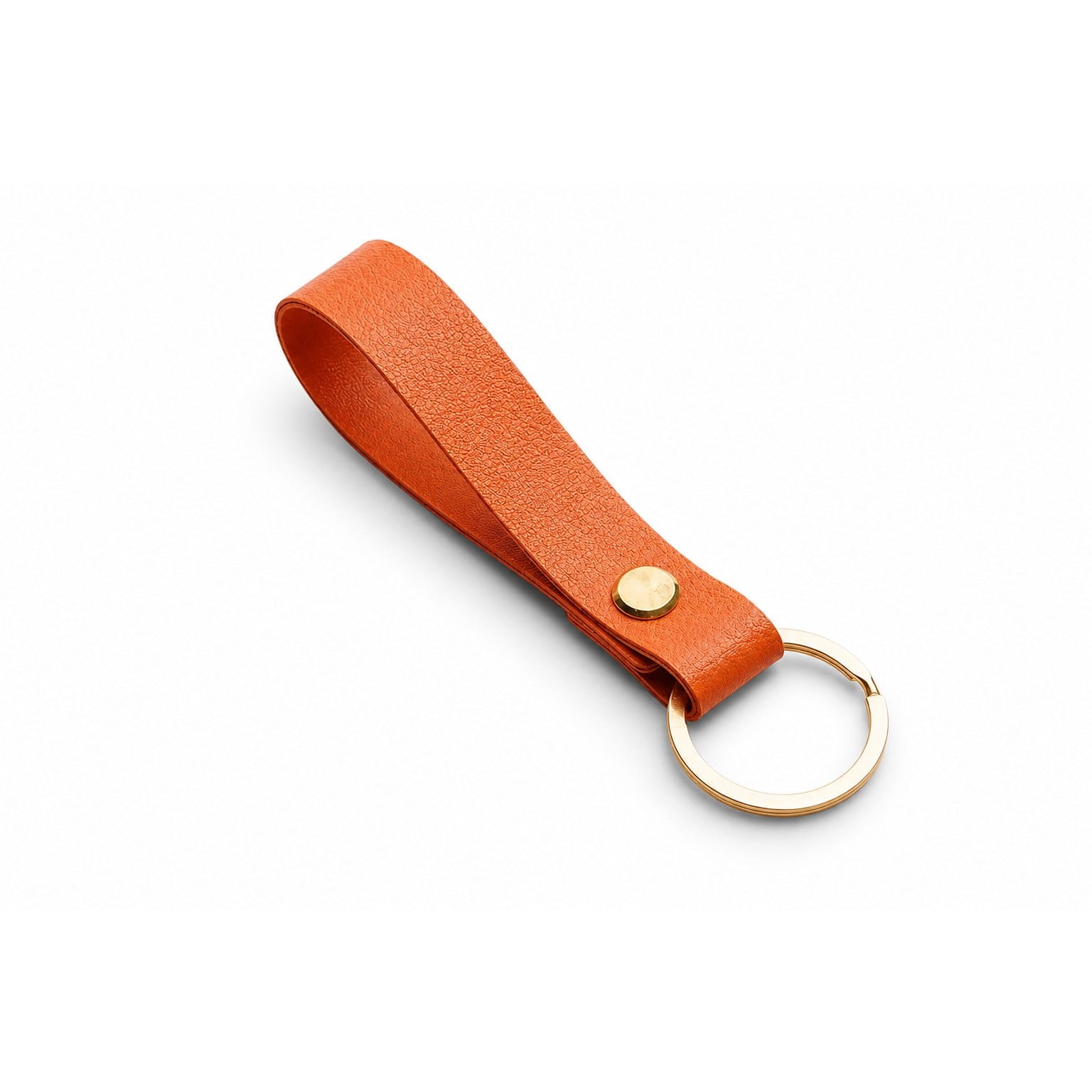 Porte-clés Cuir Élégant | Sivalc Orange clair