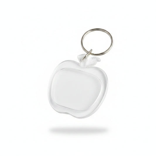 Porte-clés | Étui transparent pomme | Sivalc 7 / 1pc