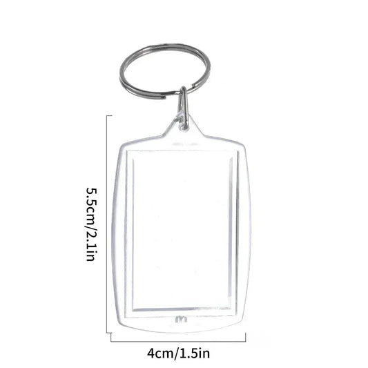 Porte-clés | Étui transparent rectangulaire | Sivalc Style 02 / 5PCS