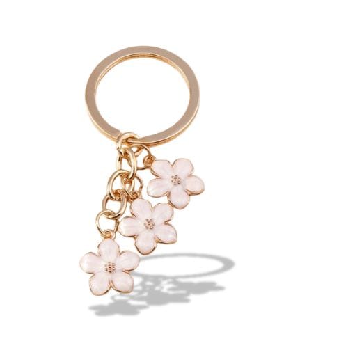 Porte-clés | Fleurs | Sivalc Blanc