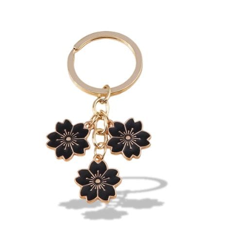 Porte-clés | Fleurs | Sivalc Noir
