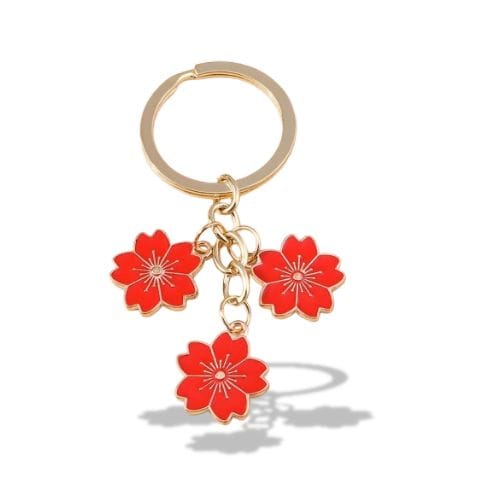 Porte-clés | Fleurs | Sivalc Rouge