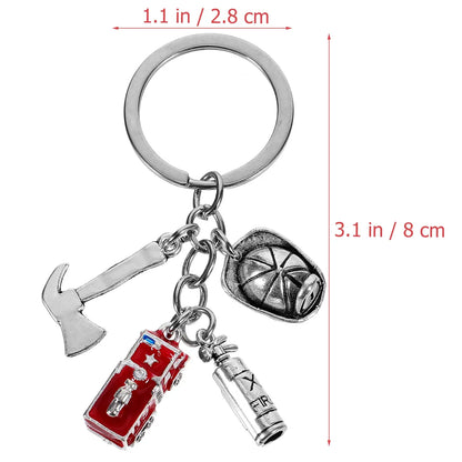 Porte-clés | Mini-objets pompier | Sivalc As Shown / 8.00X2.80X1.00CM