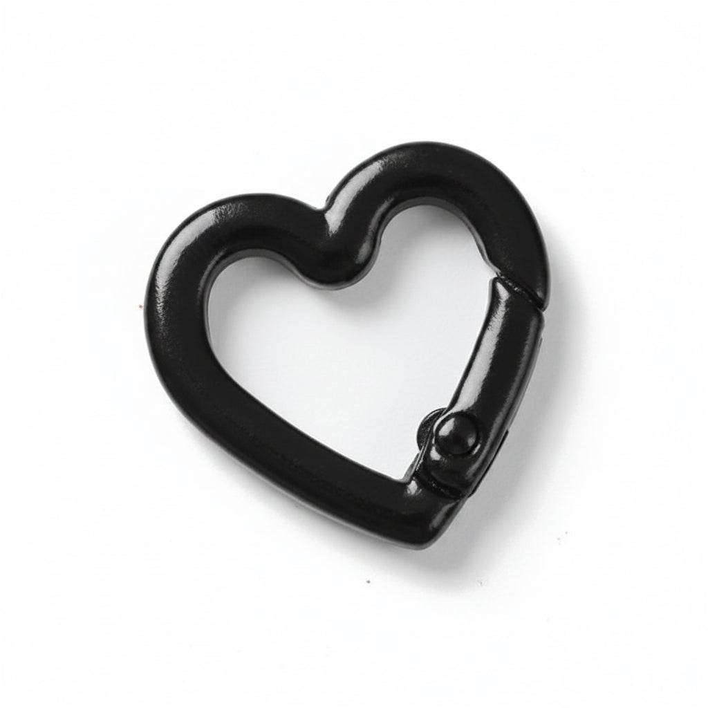 Porte-clés | Mousqueton cœur | Sivalc Black