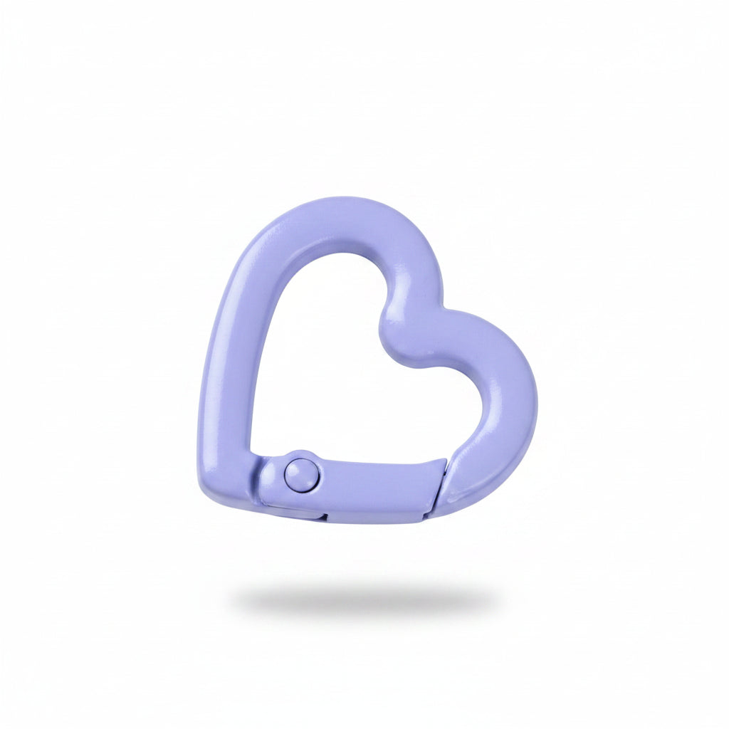 Porte-clés | Mousqueton cœur | Sivalc purple