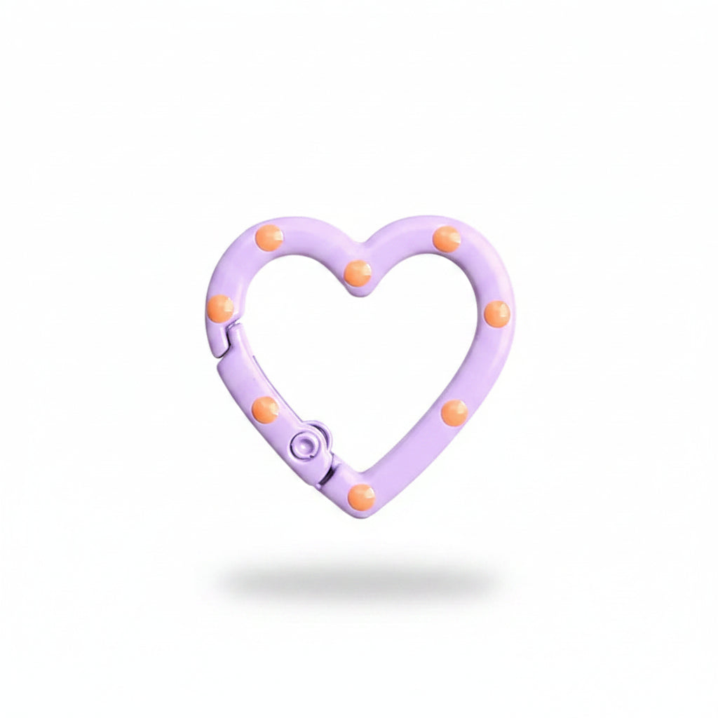 Porte-clés | Mousqueton cœur | Sivalc purple1