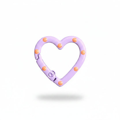 Porte-clés | Mousqueton cœur | Sivalc purple1