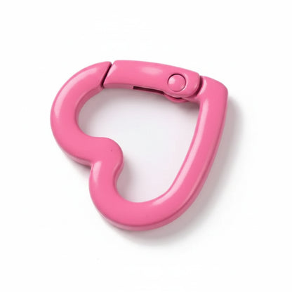 Porte-clés | Mousqueton cœur | Sivalc rose red