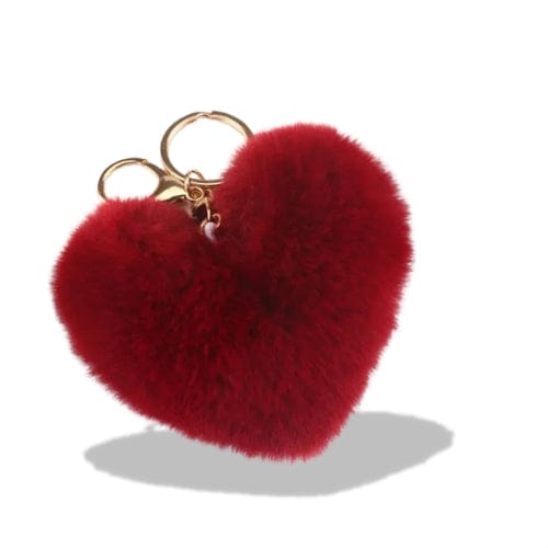 Porte-clés | Peluche cœur | Sivalc Bordeau