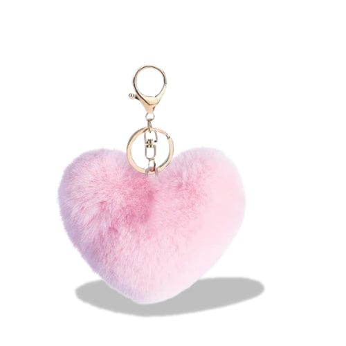 Porte-clés | Peluche cœur | Sivalc Rose