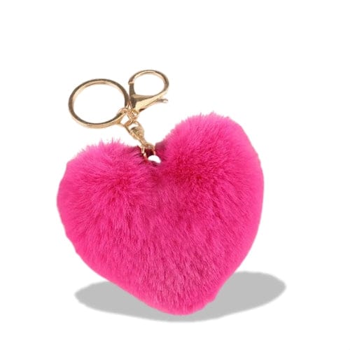 Porte-clés | Peluche cœur | Sivalc Rose 2