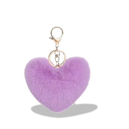 Porte-clés | Peluche cœur | Sivalc Violet