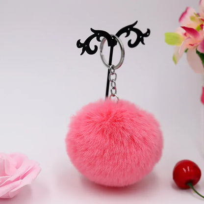 Porte-clés | Peluche pompon | Sivalc Orange