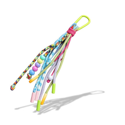 Porte-clés | Perles & cordes | Sivalc Jaune