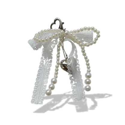 Porte-clés | Perles & rubans | Sivalc Blanc