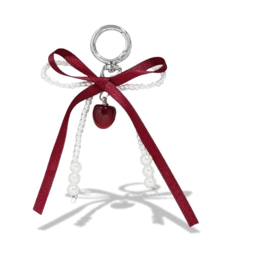 Porte-clés | Perles & rubans | Sivalc Cerise