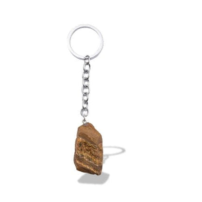 Porte-clés | Pierre naturelle brute Œil de tigre | Sivalc