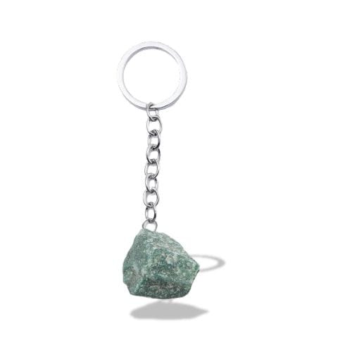 Porte-clés | Pierre naturelle brute Aventurine verte | Sivalc