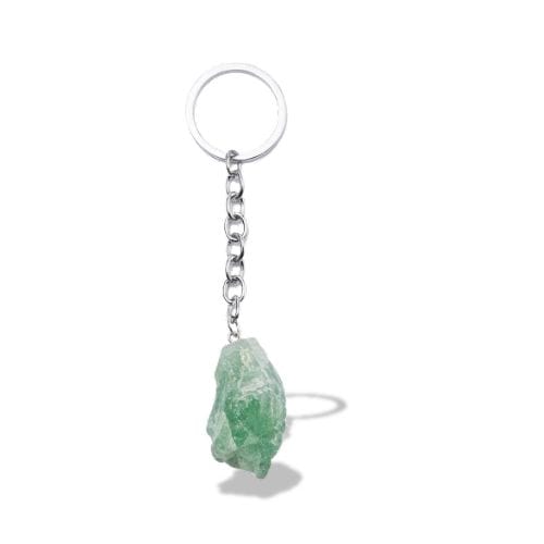 Porte-clés | Pierre naturelle brute Fluorite verte | Sivalc