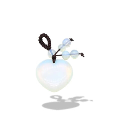 Porte-clés | Pierre naturelle cœur petite Opale | Sivalc