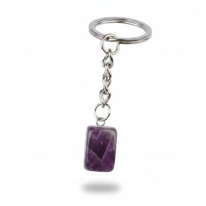 Porte-clés | Pierre précieuse taillée | Sivalc Amethyst