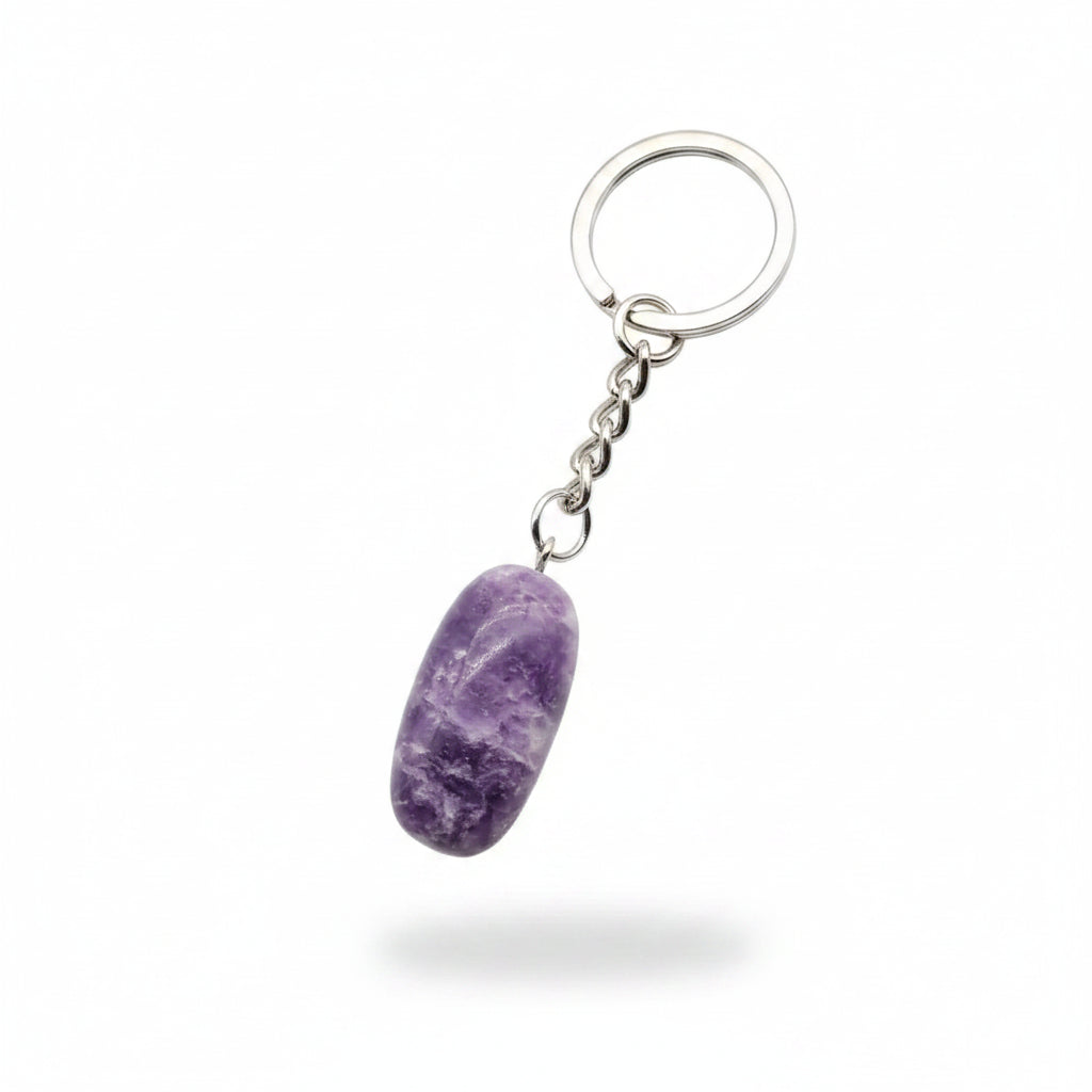 Porte-clés | Pierre précieuse taillée | Sivalc Amethyst / 15x30-20x40mm
