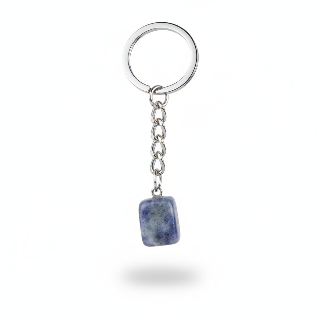 Porte-clés | Pierre précieuse taillée | Sivalc Blue spot